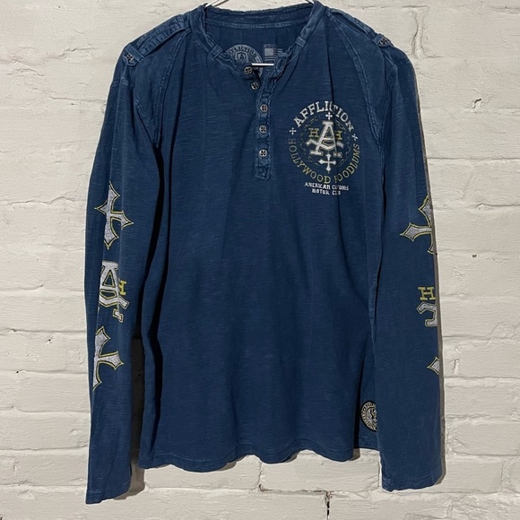 Affliction Shirt M - Picture 1 of 6